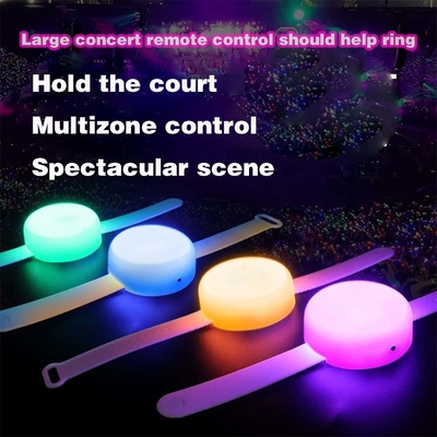 Партии Большие мероприятия Custom LOGO Light Up Wristbands Удаленно управляемые светодиодные светящиеся браслеты