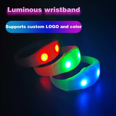 2024 DMX 512 Освещение Дистанционное управление LED браслет RGB Pulseras Brasil luz gira Pulseras LED Con Control DMX