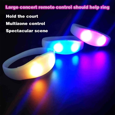 2024 DMX 512 Освещение Дистанционное управление LED браслет RGB Pulseras Brasil luz gira Pulseras LED Con Control DMX