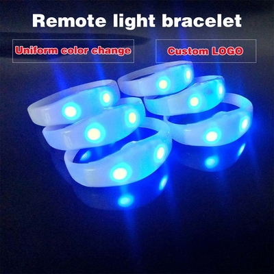2024 DMX 512 Освещение Дистанционное управление LED браслет RGB Pulseras Brasil luz gira Pulseras LED Con Control DMX